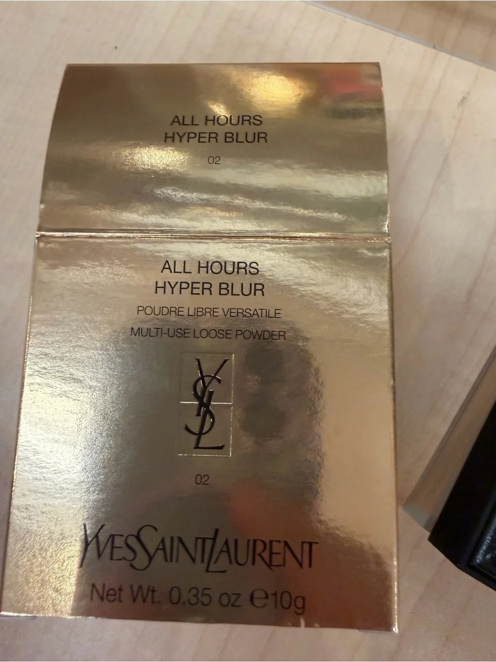 YSL All Hours Hyper Blur Multi-Use Loose Powder Shade 02 0.35oz New In Box